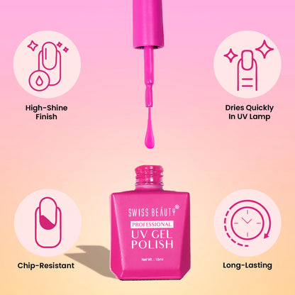 Swiss Beauty Professional UV Gel Nail Polish - Shade-49 - 15 ml