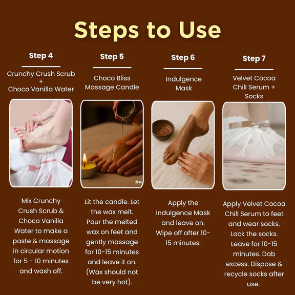 Aroma Treasures Choco Pedro Chocolate Pedicure Kit - 150 gm