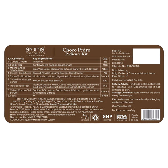 Aroma Treasures Choco Pedro Chocolate Pedicure Kit - 150 gm
