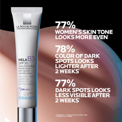 La Roche-Posay Mela B3 SPF30, Anti-Dark Spots Moisturiser & Broad-Spectrum Sunscreen with Melasyl - 40 ml