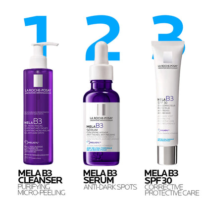 La Roche-Posay Mela B3 SPF30, Anti-Dark Spots Moisturiser & Broad-Spectrum Sunscreen with Melasyl - 40 ml