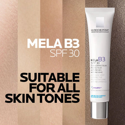 La Roche-Posay Mela B3 SPF30, Anti-Dark Spots Moisturiser & Broad-Spectrum Sunscreen with Melasyl - 40 ml