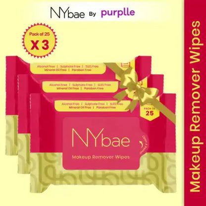 NY Bae Makeup Remover Wipes - 25 wipes