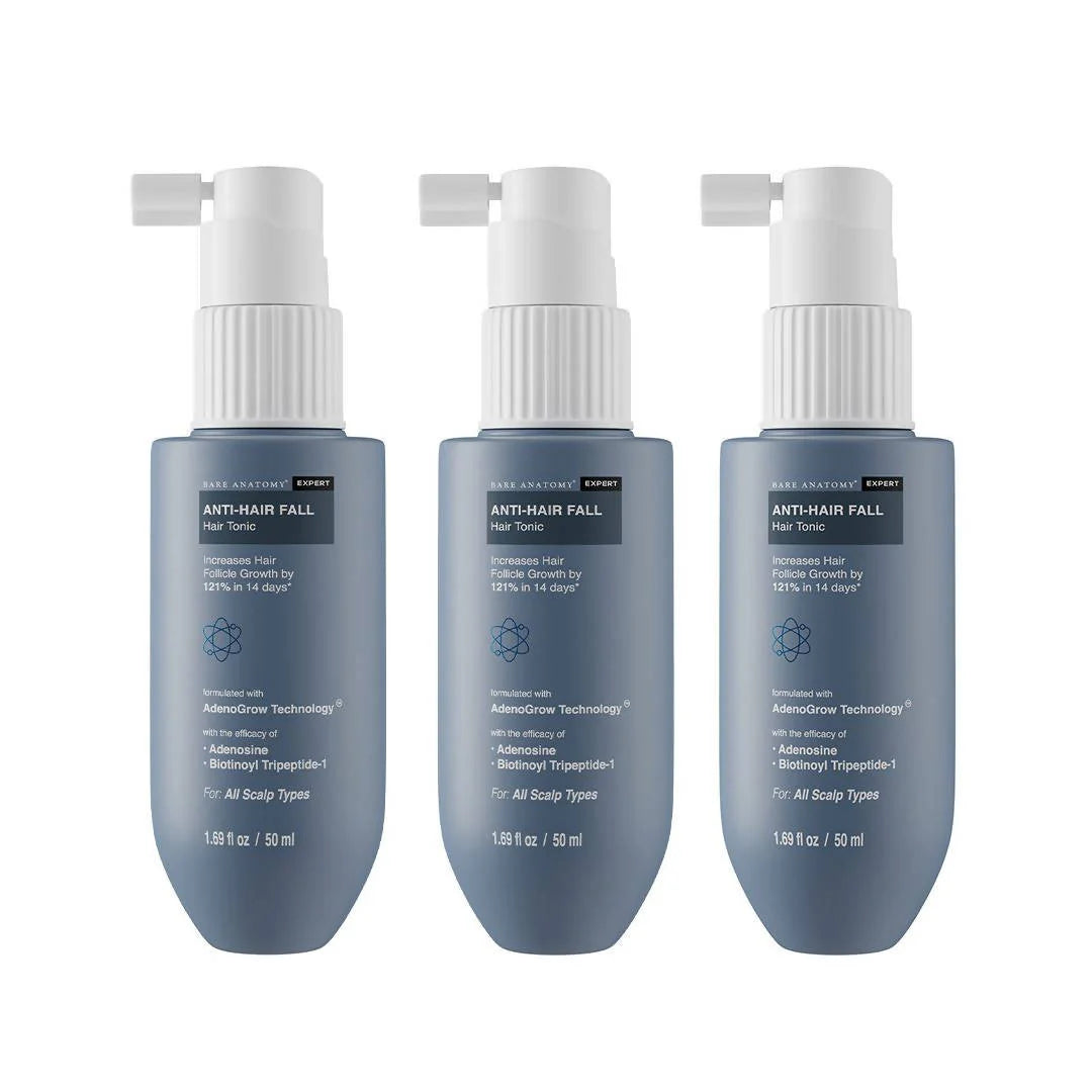 Bare Anatomy Expert Anti Hair-Fall Tonic Helps in 121% Growth in 14 days with Biotin, Adenosine - 50 ml - Pack of 1