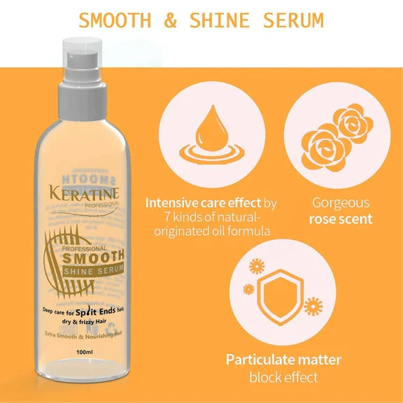 Keratine Professional Smooth Shine Hair Serum - 100 ml