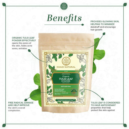 Khadi Natural Organic Tulsi Leaf Powder - 100 gm