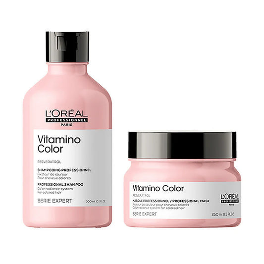 L'Oreal Professionnel Vitamino Color Shampoo & Hair Mask, Serie Expert