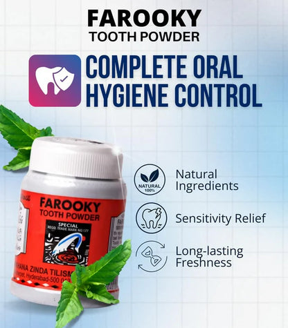 Zinda Tilismath Farooky Tooth Powder - 40 gm