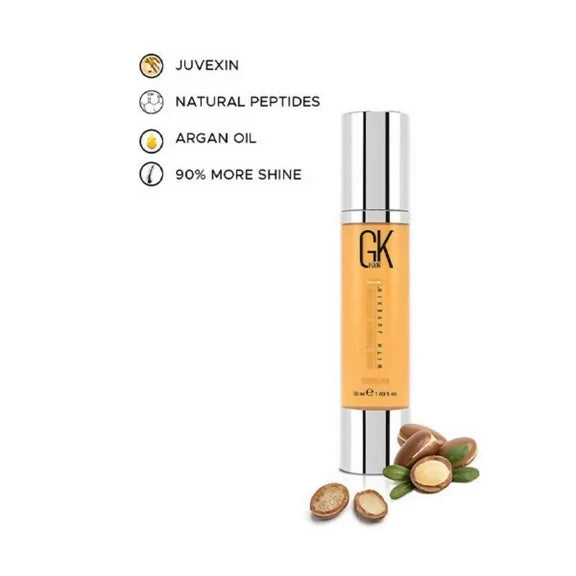 GK Hair Taming Serum With Argan Oil & Juvexin Keratin - 50 ml