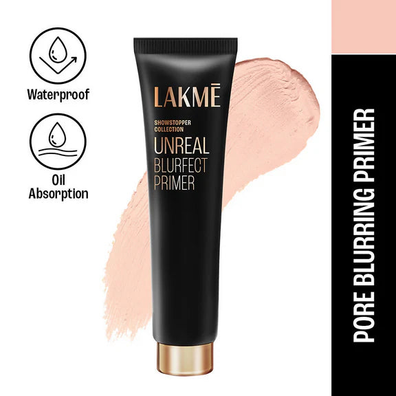 Lakme Unreal Blur Perfect Face Primer, Mattifies & Blurs Pores - 30 ml