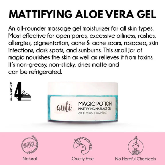 Auli Magic Potion Mattifying Massage Gel - 60 gm