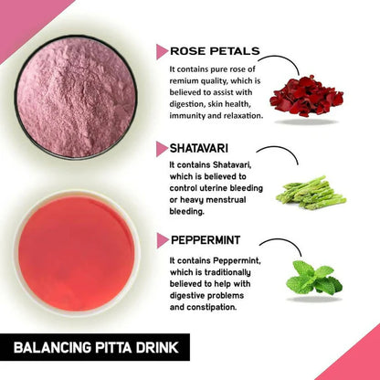 Just Vedic Balancing Pitta Drink Mix - 200 gm