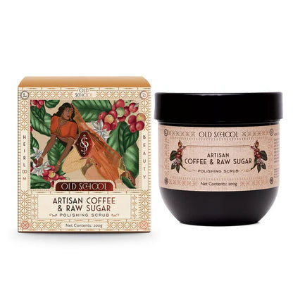 Old School Rituals Artisan Coffee & Raw Sugar Polishing Scrub - 200 gm