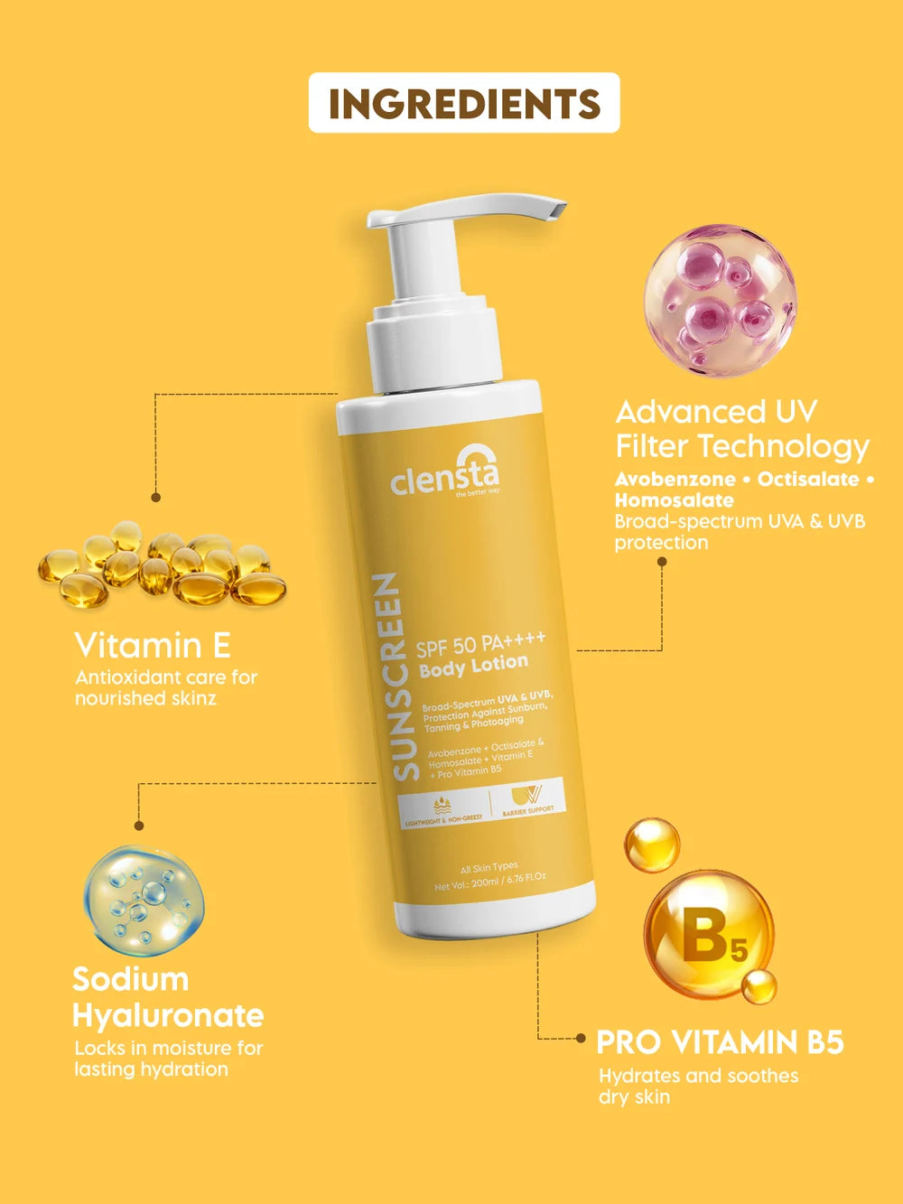 Sunscreen Body Lotion SPF 50 PA++++