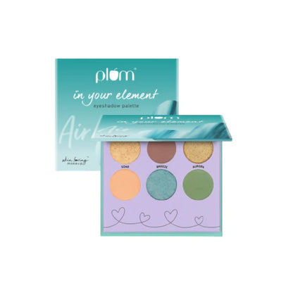 Plum In Your Element Eyeshadow Palette Easy to Blend 6-in-1 Palette 04 Air - 10 gm