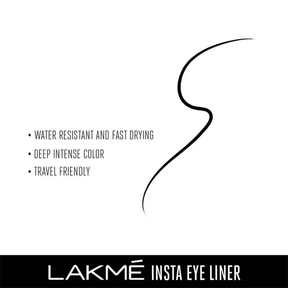 Lakme Insta Eye Liner -Black - 9 ml