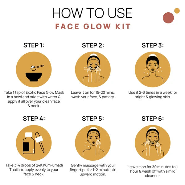 Face Glow Kit - Saffron & Marigold for Instant Glow