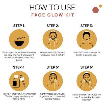 Face Glow Kit - Saffron & Marigold for Instant Glow