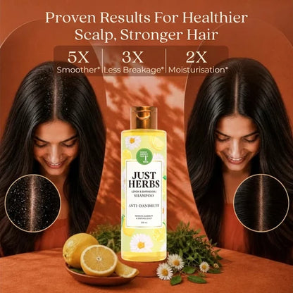 Anti Dandruff Shampoo | Lemon, Bhringraj & 12 Herbs