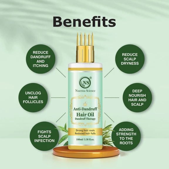 Nuerma Science Anti-Dandruff Oil | Rejuvenate Your Scalp, Rediscover Confidence - 100 ml