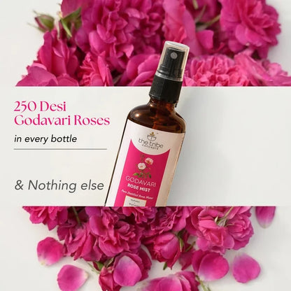 Godavari Rose Mist - 100% Pure Steam Distilled Facial Toner