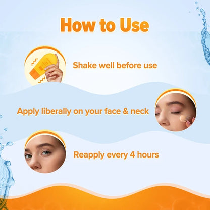 Aqualogica Glow+ Infused Tinted Sunscreen With Papaya & Vitamin C, Protection Against Uva/B, For Glowing & Sun-Safe Skin - 50 gm