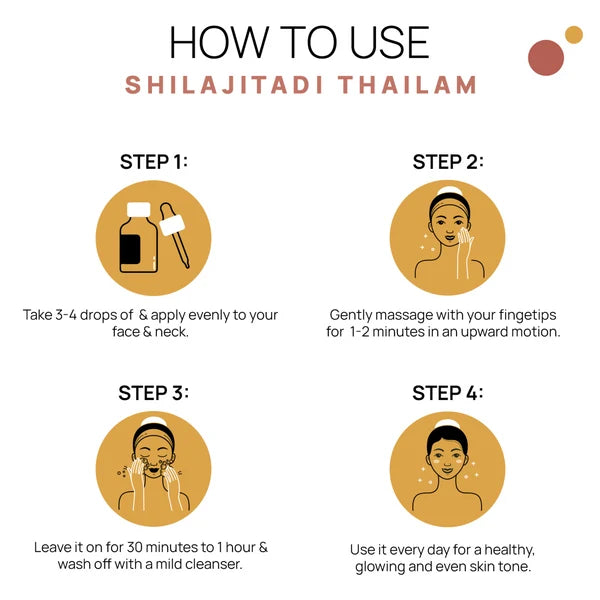 Anti-Ageing Collagen Thailam - Shilajit & Jatamansi to Reduces Wrinkles & Fine Lines