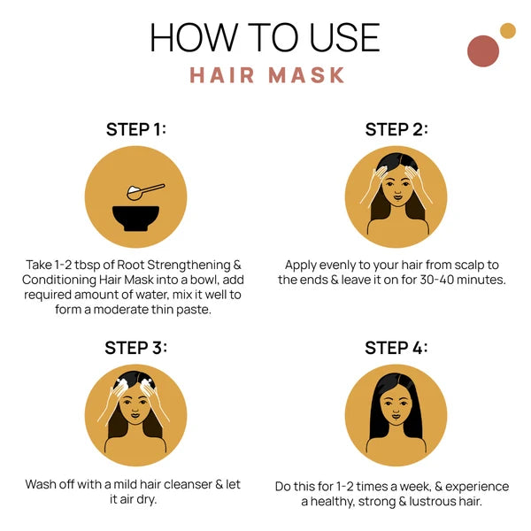 Root Strengthening Hair Mask - Makes hair ultra smooth & soft naturally