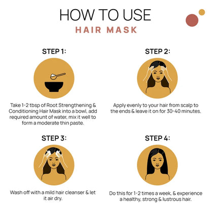 Root Strengthening Hair Mask - Makes hair ultra smooth & soft naturally