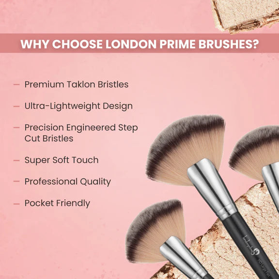 London Prime Hd Large Fan Brush - LP332 ( Formerly London Pride Cosmetics ) - 1 pcs