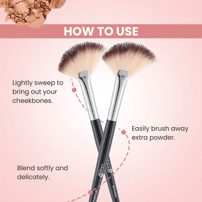 London Prime HD Small Fan Brush - LP339 ( Formerly London Pride Cosmetics ) - 1 Pcs