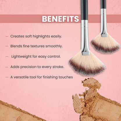 London Prime HD Small Fan Brush - LP339 ( Formerly London Pride Cosmetics ) - 1 Pcs