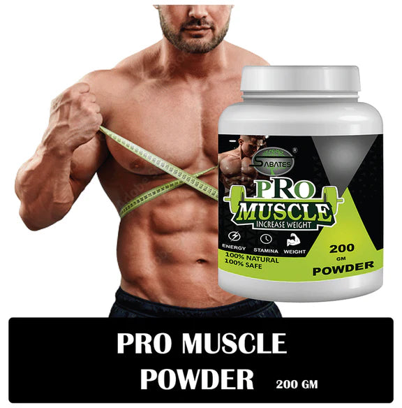 Sabates Pro Muscle Increase Weight Powder - 200 gm