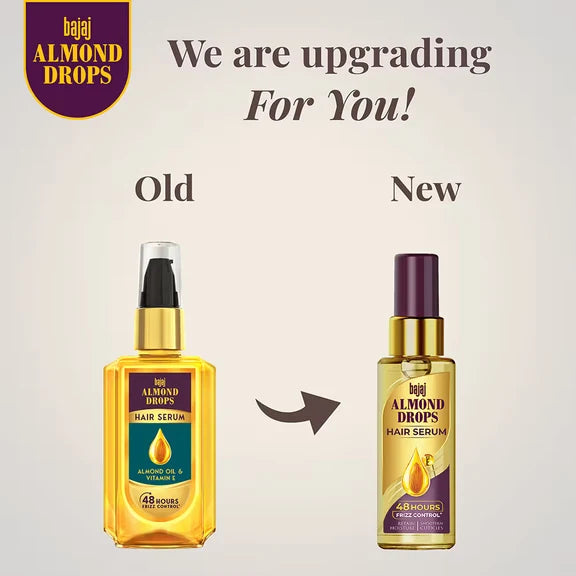 Bajaj Almond Drops Serum With Oil For Hair - 50 ml