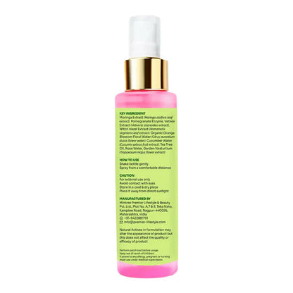 Vedic Valley Face Mist & Toner With Blue Light Filters Moringa & Vetiver - 100 ml
