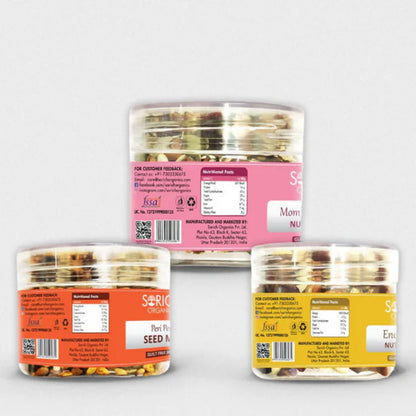 Sorich Organics Mother's Superfood Mix, Energy Mix & Peri Peri seeds mix - combo