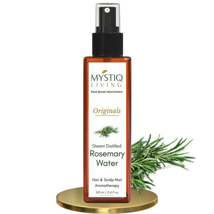 Mystiq Living Rosemary Water for Hair Growth - Hair Mist Spray - 100 ml