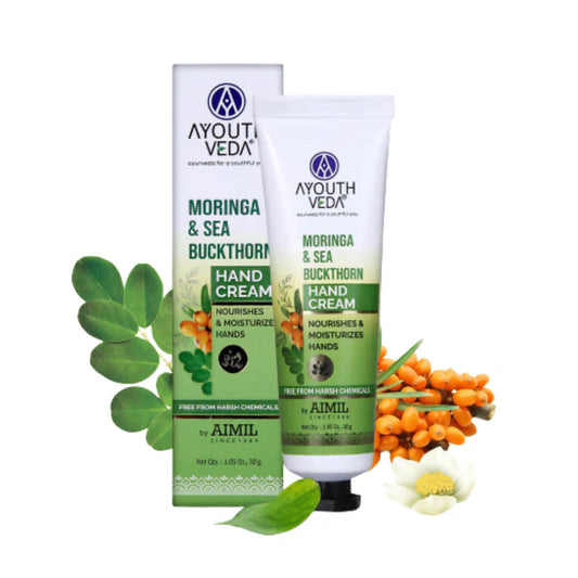 Ayouthveda Moringa & Sea Buckthorn Hand Cream - 30 gm