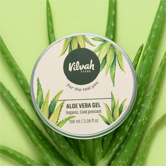 Vilvah Store Aloe Vera Gel (Multi-Purpose Skin & Hair Care) - 100 gm