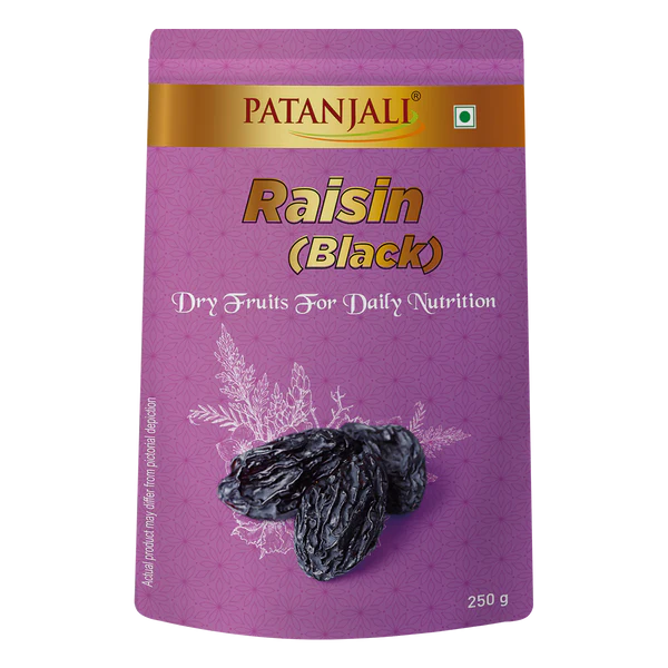 Patanjali Raisins Black (Kishmish Kali) - 250 gm