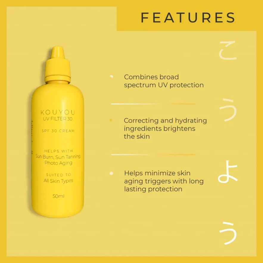Kanpeki Kouyou UVF Filter Sunscreen SPF 30 - 50 ml