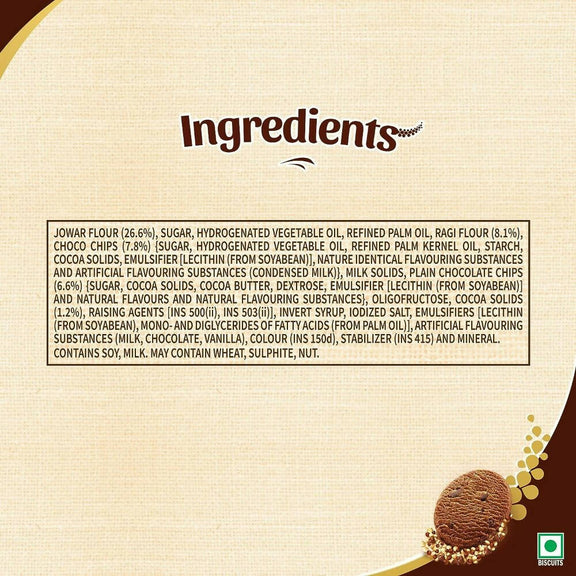 Sunfeast Farmlite Super Millets Chocochip Cookies - 75 gm