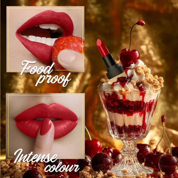 Faces Canada Comfy Matte Velvet Touch Lipstick - Cherry Pie 02 - 4.2 gm