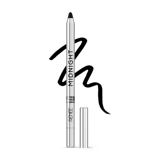 Renee Midnight Kohl Pencil - Smudgeproof And Waterproof Kajal - 1.5 gm