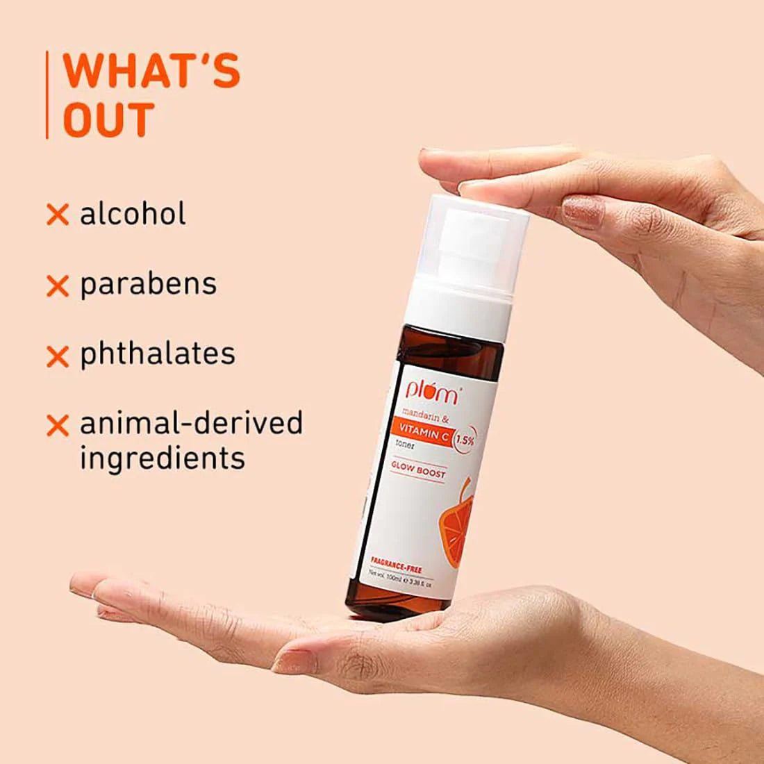 Plum 1.5% Vitamin C Toner with Mandarin for Glowing Skin - 100 ml