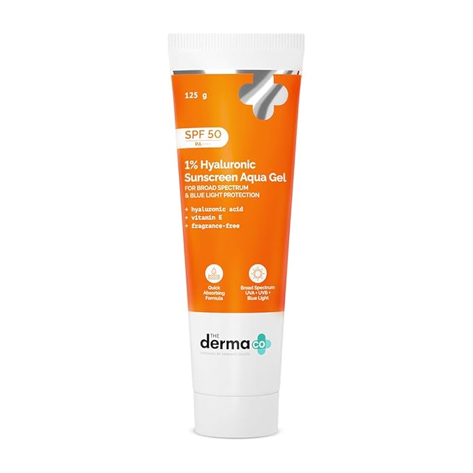 The Derma Co 1% Hyaluronic Sunscreen Aqua Gel