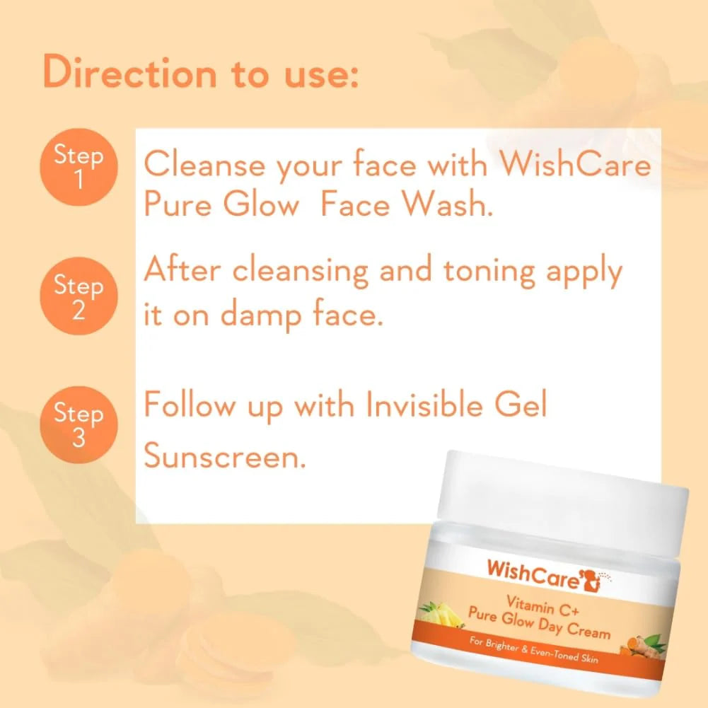 Wishcare Vitamin C+ Pure Glow Face Cream - 50 gm