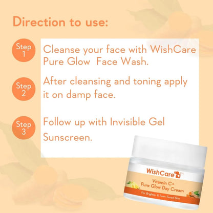 Wishcare Vitamin C+ Pure Glow Face Cream - 50 gm