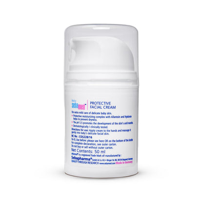 Sebamed Baby Protective Facial Cream| pH 5.5| Baby Face Cream| Vitamin E for Soft Skin| Ideal for salivary rashes| 50ml