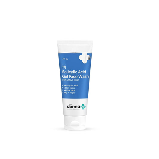 The Derma Co 1% Salicylic Acid Gel Face Wash For Active Acne